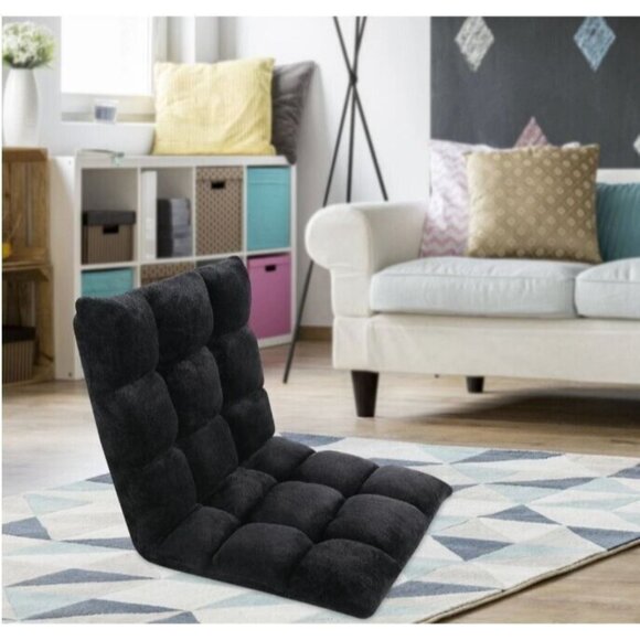 Microfiber Reclining Floor Chair, Gaming Sofa Chair, Adjustable, Cushioned NEW! - Picture 8 of 9